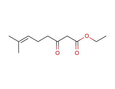 Molecular Structure of 5248-18-0 (6-Octenoic acid, 7-methyl-3-oxo-, ethyl ester)