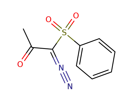 Molecular Structure of 38488-21-0 (1-(benzenesulfonyl)-1-diazopropan-2-one)