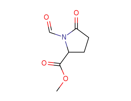 Molecular Structure of 114554-56-2 (methyl N-formylpyroglutamate)