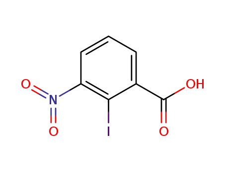 Molecular Structure of 5398-69-6 (2-iodo-3-nitro-benzoic acid)