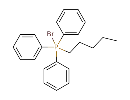 Molecular Structure of 59725-01-8 (bromopentyltriphenylphosphorane)