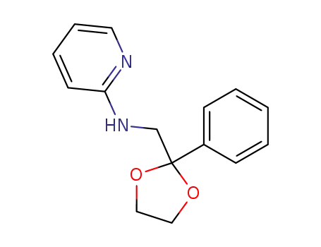Molecular Structure of 97376-52-8 ((2-phenyl-[1,3]dioxolan-2-ylmethyl)-pyridin-2-yl-amine)