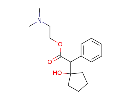벤젠아세트산, α-(1-히드록시시클로펜틸)-, 2-(디메틸아미노)에틸 에스테르, (S)-