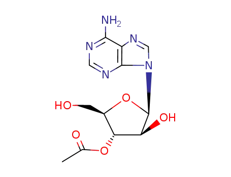 Molecular Structure of 65286-65-9 (9-<3-O-acetyl-β-D-arabinofuranosyl>adenine)