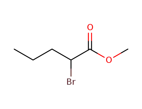 Molecular Structure of 19129-92-1 (METHYL 2-BROMOVALERATE)