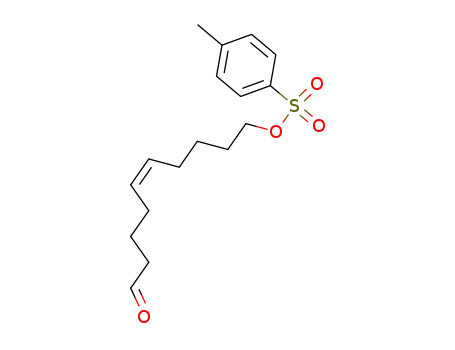 Molecular Structure of 127902-29-8 (10-tosyloxy-5Z-decenal)