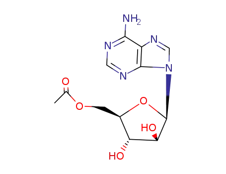 Molecular Structure of 65926-28-5 (9-(5-O-acetyl-β-D-arabinofuranosyl)adenine)