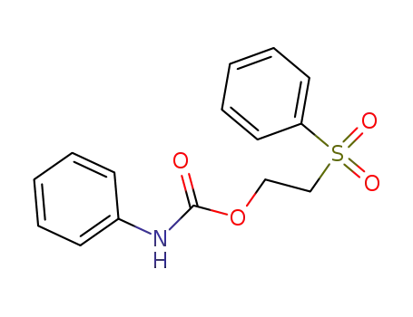 Molecular Structure of 118709-87-8 (Phenyl-carbamic acid 2-benzenesulfonyl-ethyl ester)