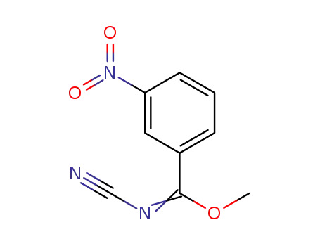 Molecular Structure of 1196908-12-9 (methyl N-cyano-3-nitrobenzimidate)