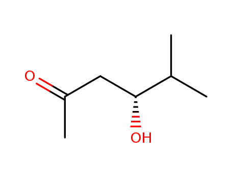 Molecular Structure of 181185-40-0 (2-Hexanone, 4-hydroxy-5-methyl-, (4R)- (9CI))