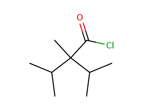 Molecular Structure of 51115-81-2 (2,3-dimethyl-2-isopropylbutyryl chloride)