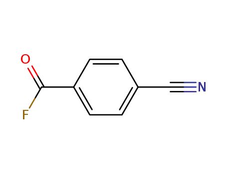 Molecular Structure of 77976-02-4 (Benzoyl fluoride, 4-cyano- (9CI))