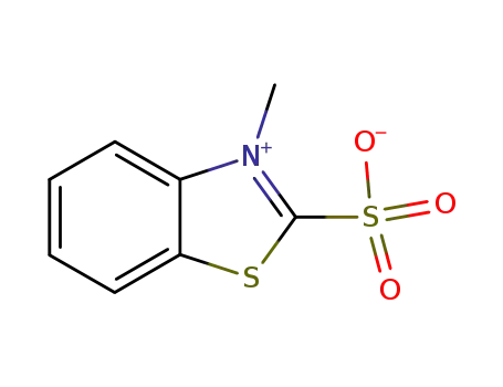 Molecular Structure of 4329-95-7 (3-methyl-2-sulphonatobenzothiazolium)