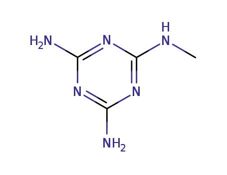 Molecular Structure of 13452-77-2 (N4-methyl-1,3,5-triazine-2,4,6-triamine)