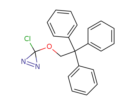 Molecular Structure of 913723-48-5 (3-(2,2,2-triphenylethoxy)-3-chlorodiazirine)
