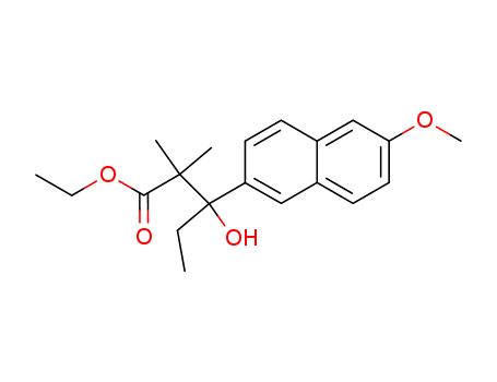 Ethyl beta-ethyl-beta-hydroxy-6-methoxy-alpha,alpha-dimethylnaphthalene-2-propionate