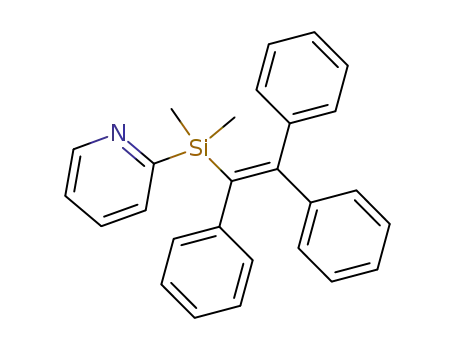 Molecular Structure of 384360-11-6 (1-dimethyl(2-pyridyl)silyl-1,2,3-triphenylethene)