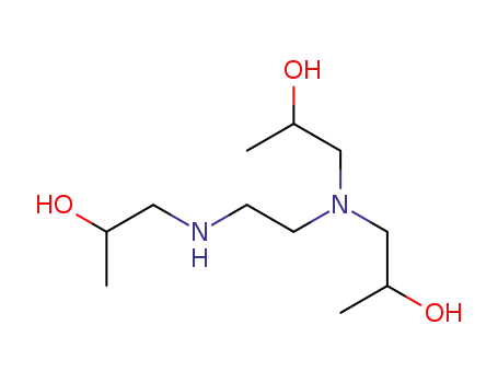 Molecular Structure of 10507-78-5 (1,1'-[[2-[(2-Hydroxypropyl)amino]ethyl]imino]bis(2-propanol))