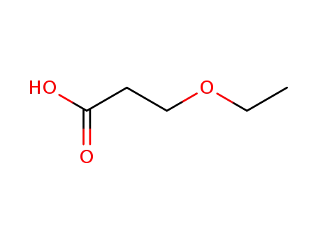Molecular Structure of 4324-38-3 (3-Ethoxypropionic acid)