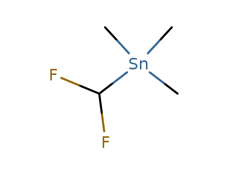 Molecular Structure of 29723-38-4 (Stannane, (difluoromethyl)trimethyl-)