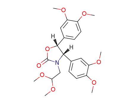 (4S,5R)-3-(2,2-Dimethoxy-ethyl)-4,5-bis-(3,4-dimethoxy-phenyl)-oxazolidin-2-one