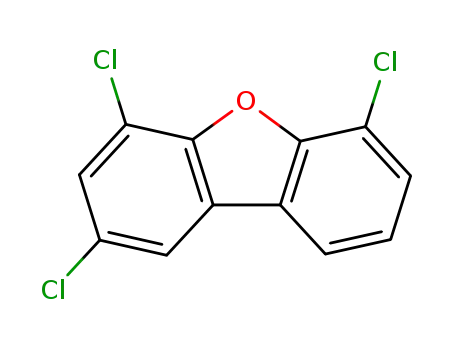 Molecular Structure of 58802-14-5 (2,4,6-TRICHLORODIBENZOFURAN)