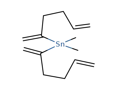 Molecular Structure of 134940-88-8 (bis(2-hexa-1,5-dienyl)dimethylstannane)