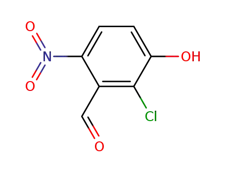 Molecular Structure of 19183-03-0 (Benzaldehyde, 2-chloro-3-hydroxy-6-nitro-)