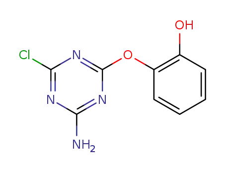 Molecular Structure of 61909-29-3 (2-[(4-amino-6-chloro-1,3,5-triazin-2-yl)oxy]phenol)