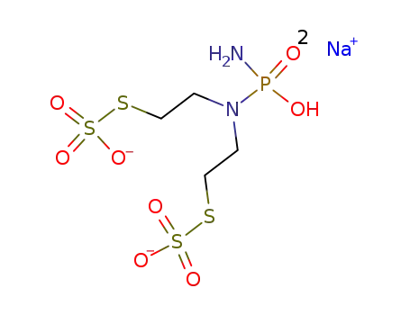 Molecular Structure of 88802-97-5 (Phosphorodiamidic acid, N,N-bis[2-(sulfothio)ethyl]-, disodium salt)