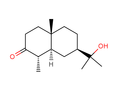 2(1H)-Naphthalenone,octahydro-7-(1-hydroxy-1-methylethyl)-1,4a-dimethyl-, (1S,4aS,7R,8aS)- cas  13065-22-0
