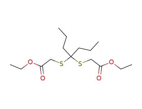 Molecular Structure of 860540-06-3 (4,4-dipropyl-3,5-dithia-heptanedioic acid diethyl ester)