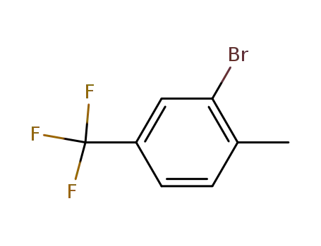 Molecular Structure of 66417-30-9 (2-METHYL-5-(TRIFLUOROMETHYL)BROMOBENZENE)