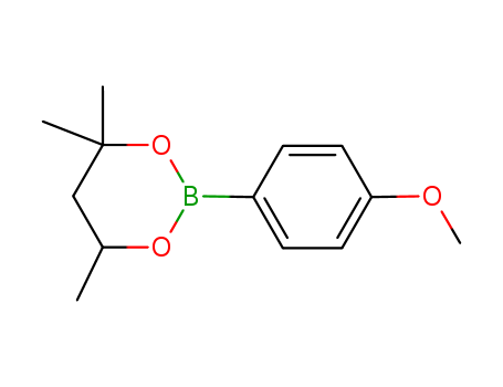 2-(4-Methoxyphenyl)-4,4,6-trimethyl-1,3,2-dioxaborinane, 4-(4,4,6-Trimethyl-1,3,2-dioxaborinan-2-yl)anisole