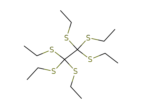 Molecular Structure of 64278-47-3 (Ethane, hexakis(ethylthio)-)