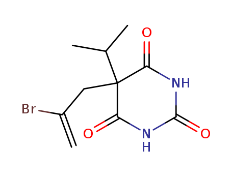 2,4,6(1H,3H,5H)-Pyrimidinetrione,5-(2-bromo-2-propen-1-yl)-5-(1-methylethyl)-