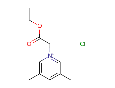 Molecular Structure of 129170-16-7 (1-Ethoxycarbonylmethyl-3,5-dimethyl-pyridinium; chloride)