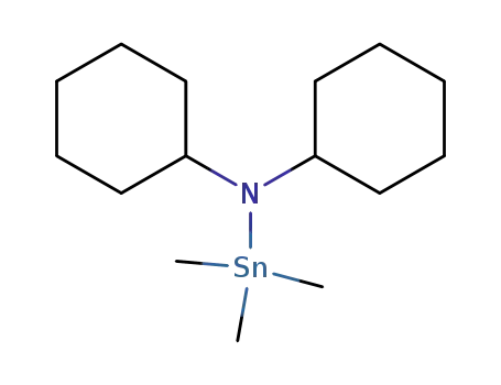 Molecular Structure of 1084-14-6 (Me<sub>3</sub>Sn(N(cyclohexyl)2))