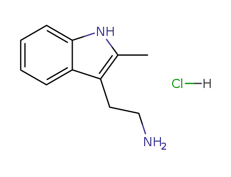 Molecular Structure of 2826-95-1 (2-methyl-1H-indole-3-ethylamine monohydrochloride)