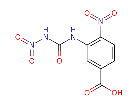 Molecular Structure of 100949-13-1 (4-nitro-3-(<i>N</i>'-nitro-ureido)-benzoic acid)