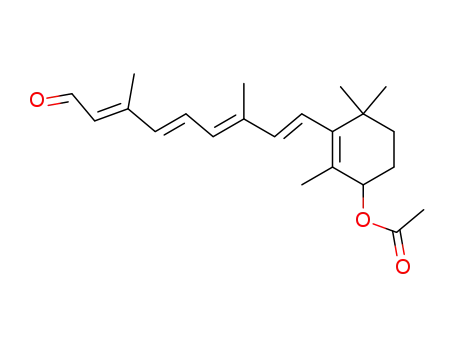 Molecular Structure of 76686-06-1 (all-trans 4-acetoxyretinal)