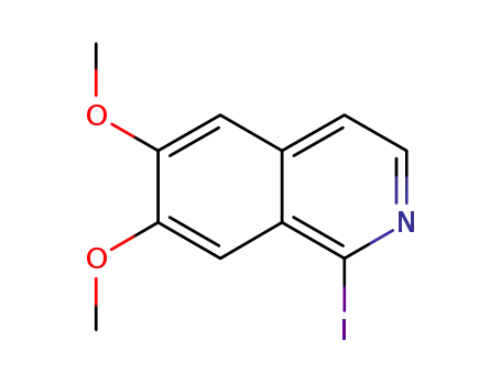 Molecular Structure of 1013931-27-5 (1-Iodo-6,7-dimethoxyisoquinoline)
