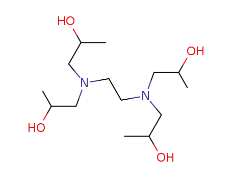 Molecular Structure of 102-60-3 (N,N,N',N'-Tetrakis(2-hydroxypropyl)ethylenediamine)