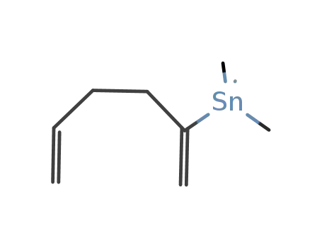 Molecular Structure of 125405-30-3 (2-(trimethylstannyl)-1,5-hexadiene)