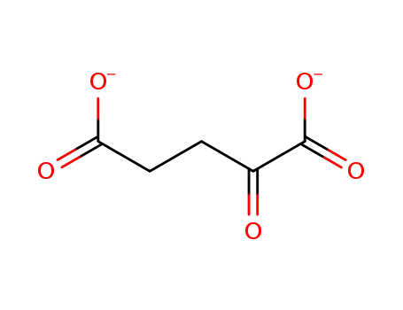 Molecular Structure of 64-15-3 (Pentanedioic acid,2-oxo-, ion(2-))