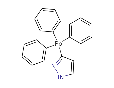 Molecular Structure of 51105-45-4 (3-(triphenylplumbyl)-1H-pyrazole)