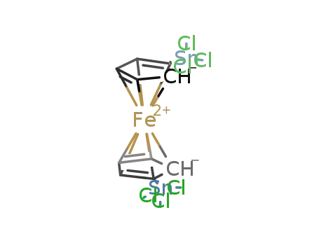 Molecular Structure of 220231-14-1 (1,1'-bis(trichlorostannyl)ferrocene)