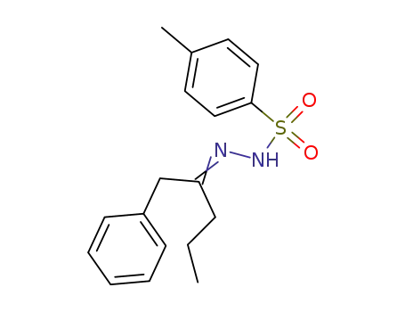 Molecular Structure of 69246-01-1 (BENZYLPROPYLKETONE TOSYLHYDRAZONE)
