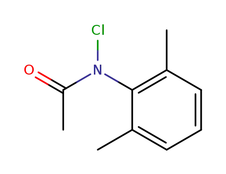 Molecular Structure of 5152-79-4 (acetic acid-(<i>N</i>-chloro-2,6-dimethyl-anilide))