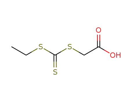 Molecular Structure of 30453-68-0 ({[(ethylsulfanyl)carbothioyl]sulfanyl}acetic acid)